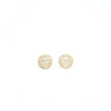 Chanel Round CC Earing light Gold