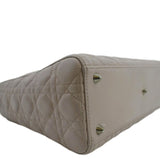 Christian Dior Lady Dior Large Quilted Leather Shoulder Bag Pink