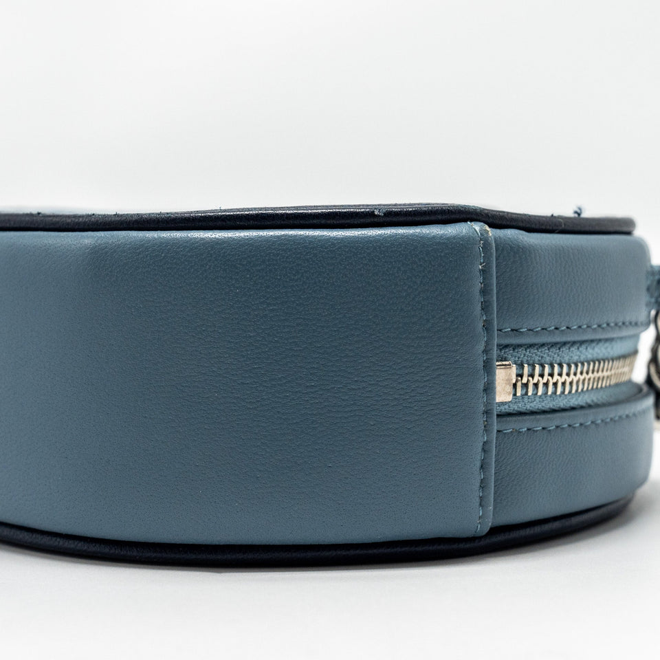 Chanel Round clutch with chain lambskin multicolour blue