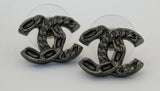 Chanel Earrings CC Silver - Chanel Clip - Chanel CC Earrings