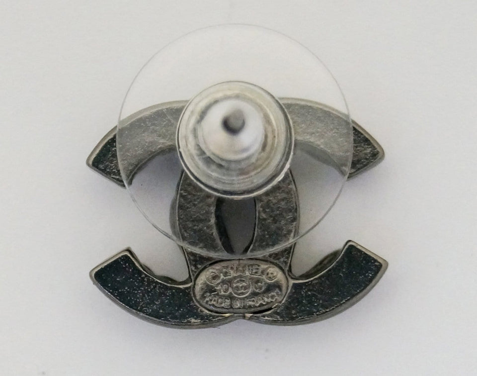 Chanel Earrings CC Silver - Chanel Clip - Chanel CC Earrings