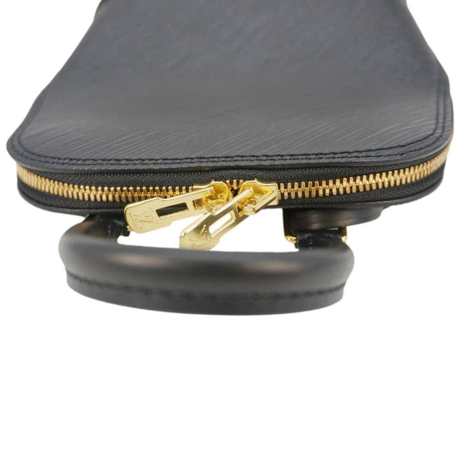 Louis Vuitton Alma Epi Leather Backpack Black