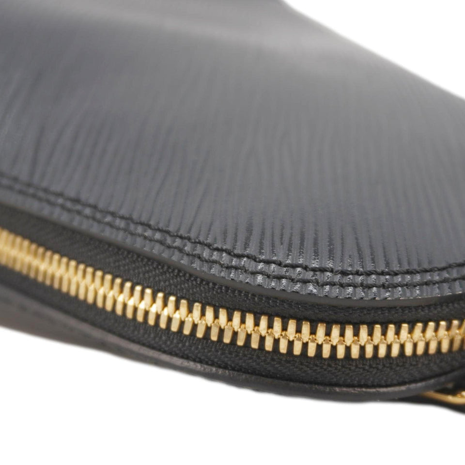Louis Vuitton Alma Epi Leather Backpack Black