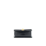 Chanel 21A Gold Crush Mini Flap Bag Calfskin Black