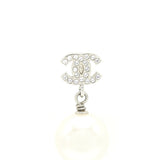Chanel Pearl drop Crystal earrings
