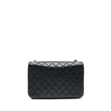 Chanel Quilted CC Pearl Logo Shoulder Flap Bag with Chain