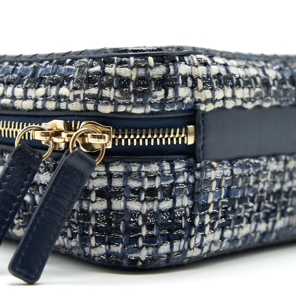Chanel tweed and Python Small Vanity Case