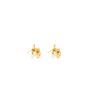 Chanel Logo Stud Earrings