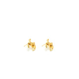 Chanel Logo Stud Earrings