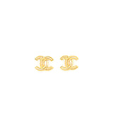 Chanel Logo Stud Earrings