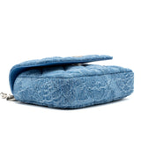 Chanel Coco Love Mini Clutch With Chain Denim Blue (Microchip)