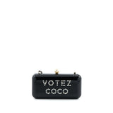 Chanel Votez Coco Evening Clutch with Chain Black L