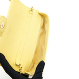 Chanel Glasses Case with Chain Caviar Yellow