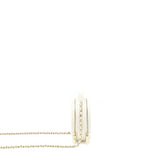 Chanel clutch with chain Caviar white L