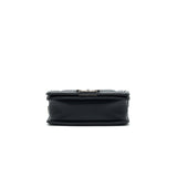 Chanel Small Chevron Leboy Bag Calfskin Black With