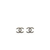 Chanel CC Logo Black And Gold Small Model Earrings