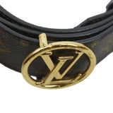 Louis Vuitton Monogram Canvas Circle Reversible Belt Brown Size 80/32