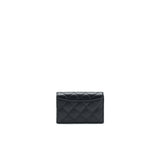 Chanel Classic  Holder Grained Calfskin  Black