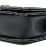 Chanel Small Chevron Leboy Bag Calfskin Black With
