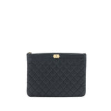 Chanel Boy Clutch Caviar Black