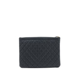 Chanel Boy Clutch Caviar Black