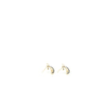 Chanel CC Logo Earrings Black Crystal/Pearl Light Gold Tone