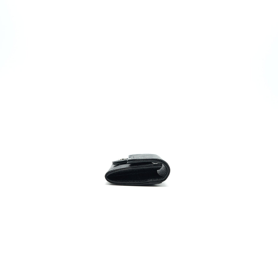 Chanel Classic  Holder Grained Calfskin  Black
