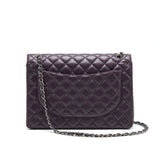 Chanel Maxi Double Flap Bag Lambskin Burgundy