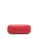 Chanel Quilted Large Flap Leather Bag With Chain Red