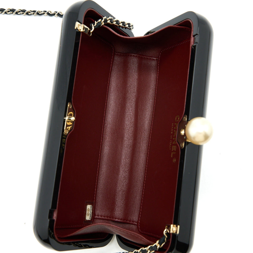 Chanel Votez Coco Evening Clutch with Chain Black L