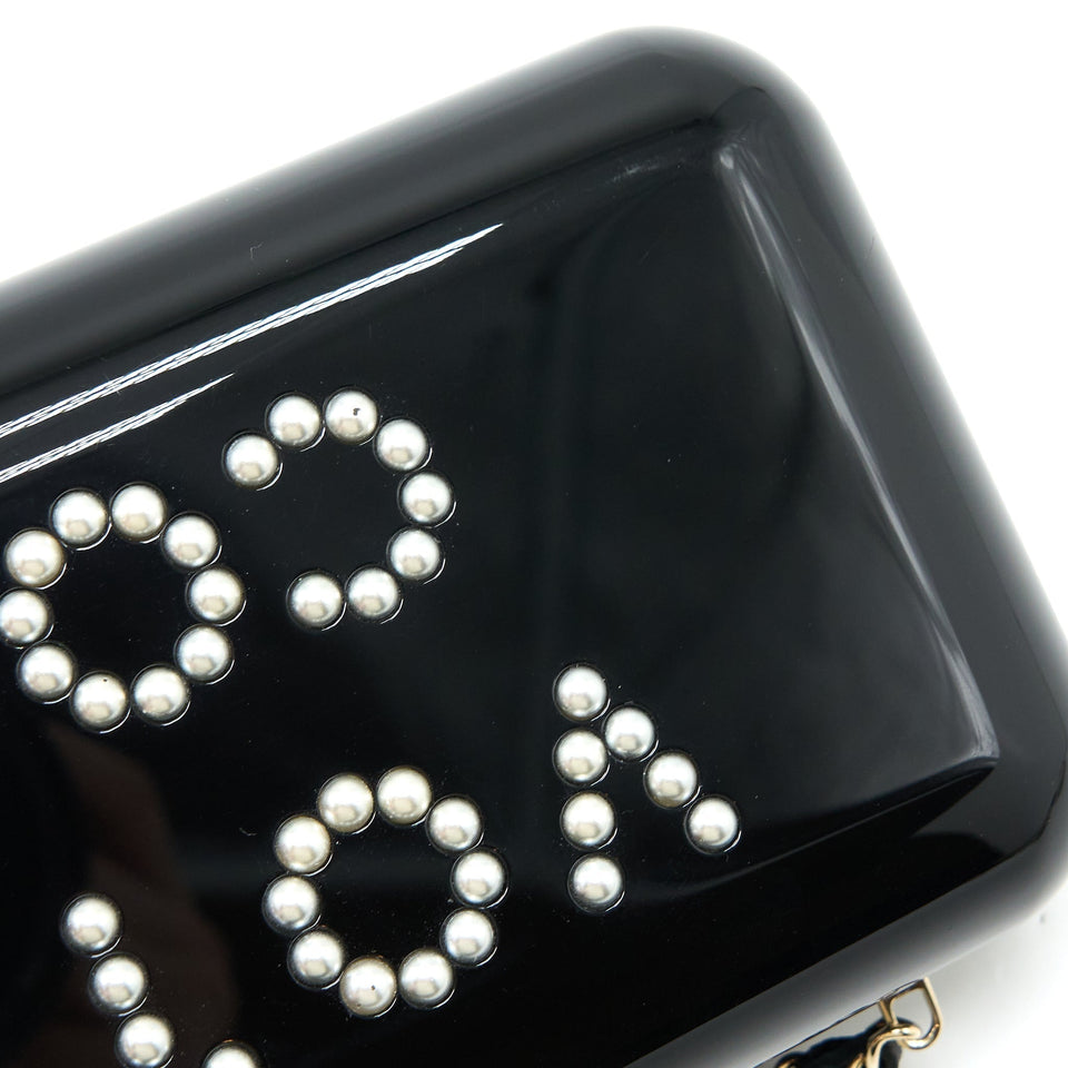 Chanel Votez Coco Evening Clutch with Chain Black L