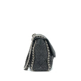 Chanel Quilted Leather With Chain Shoulder Bag XL Black