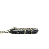Chanel Gold Clutch O Chain Phone Holder black