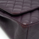 Chanel Maxi Double Flap Bag Lambskin Burgundy