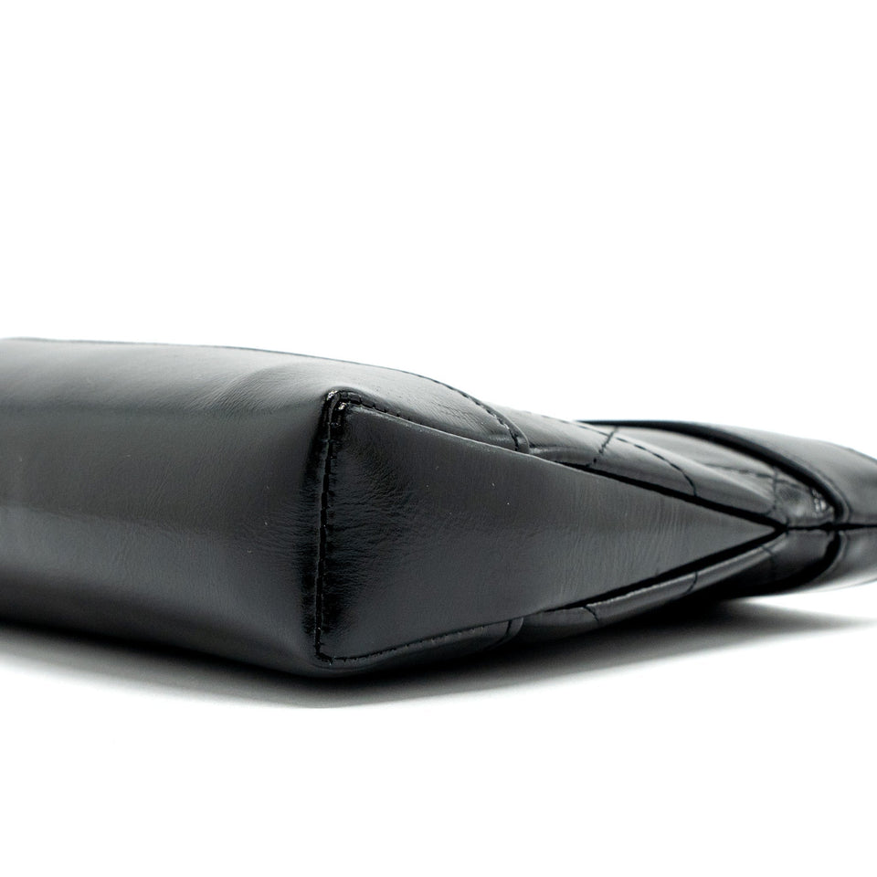 Chanel 24C mini 31 clutch with chain shiny calfskin black L (microchip)