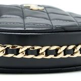 Chanel 23C Round Clutch Lambskin Black L (Microchip)