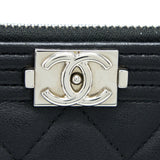 Chanel Boy Clutch Lambskin Black