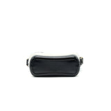 Chanel Chevron Small Gabrielle Hobo Bag White/ Black