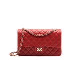 Chanel Medium Classic Double Flap Bag Red L serial29