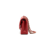 Chanel Medium Classic Double Flap Bag Red L serial29