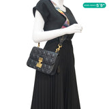 Christian Dior Dioraddict Quilted Lambskin Leather Crossbody Bag Black