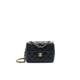 Chanel Vintage Mini Square Flap Bag Caviar Black