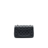 Chanel LAMBSKIN RECTANGULAR MINI FLAP BAG IN BLACK