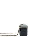 Chanel Long Vanity With Chain Lambskin Black L