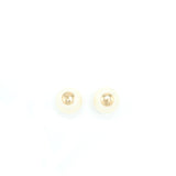 Chanel Giant Pearl With CC Logo Earring L