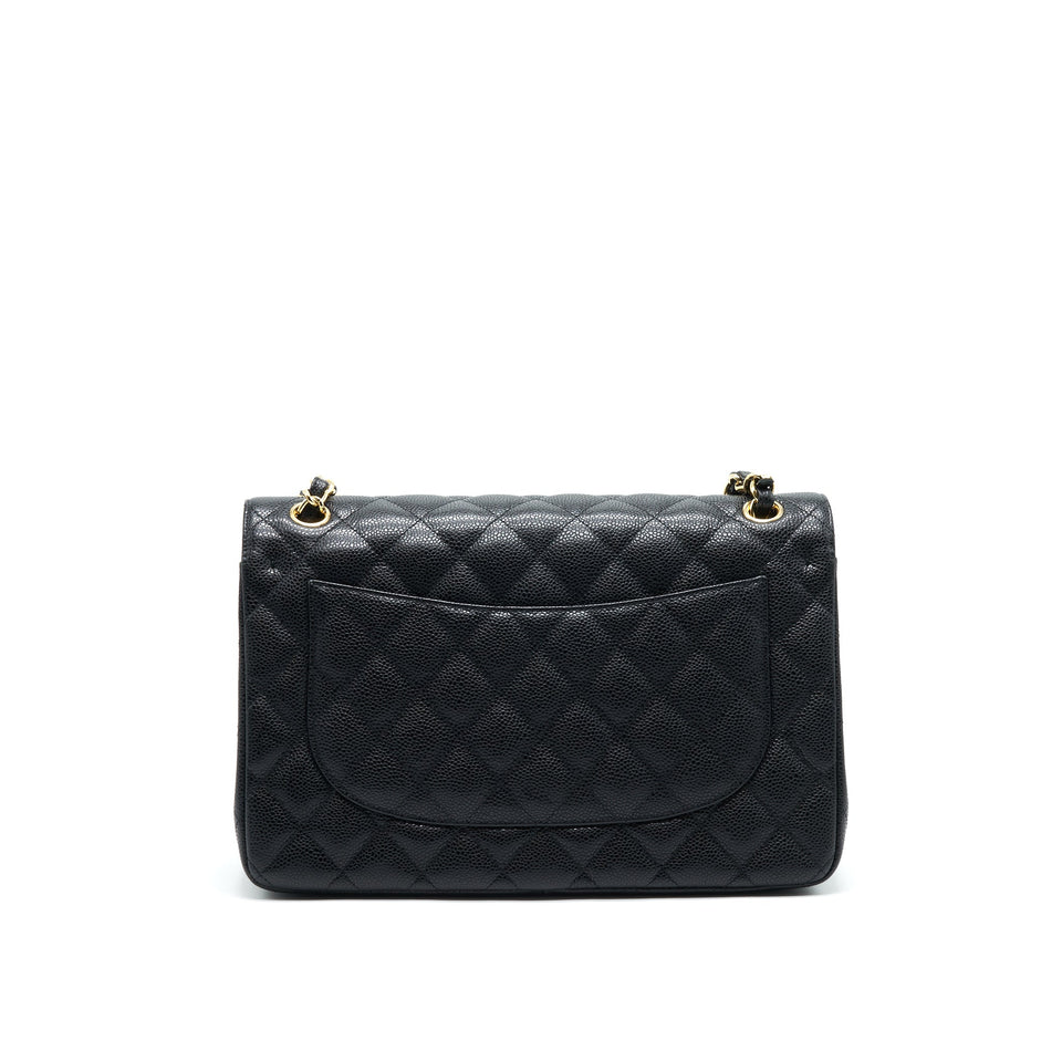 Chanel JUMBO CLASSIC DOUBLE FLAP CAVIAR BLACK