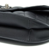 Chanel Quilted Flap Crossbody Bag Black Ruthenium Hardware