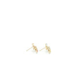 Chanel CC Logo Earrings Crystal Multicolour Light Gold Tone