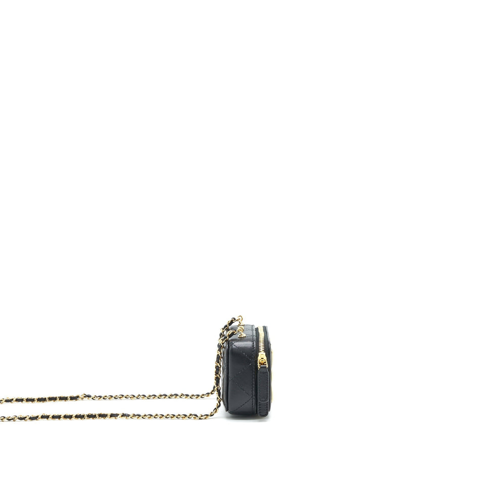 Chanel 21K Mini Clutch With Chain Black