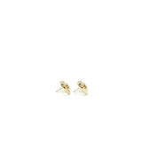 Chanel 23C Love Heart CC Logo Earring Light Gold Tone